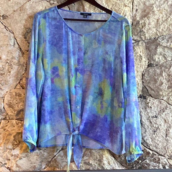 NWT button front blouse - Sz XL - Picture 1 of 5